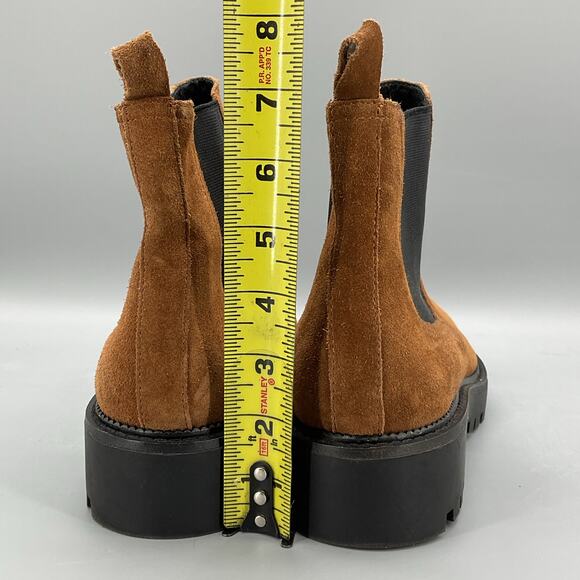 Caslon Women’s Miller Water Resistant Lug Chelsea Boots Brown Size 11M - Picture 4 of 11